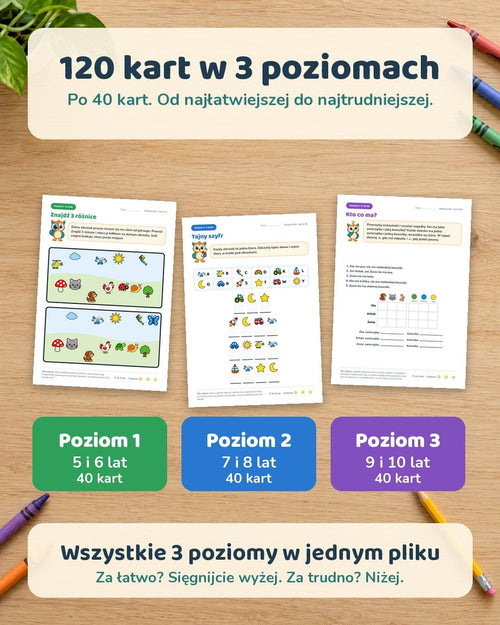 120 kart w 3 poziomach